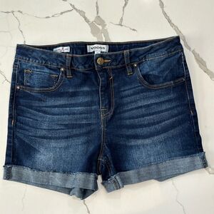 Vigoss | Marley Short Juniors Blue Denim Cuffed Jeans Shorts Size 11 Women's